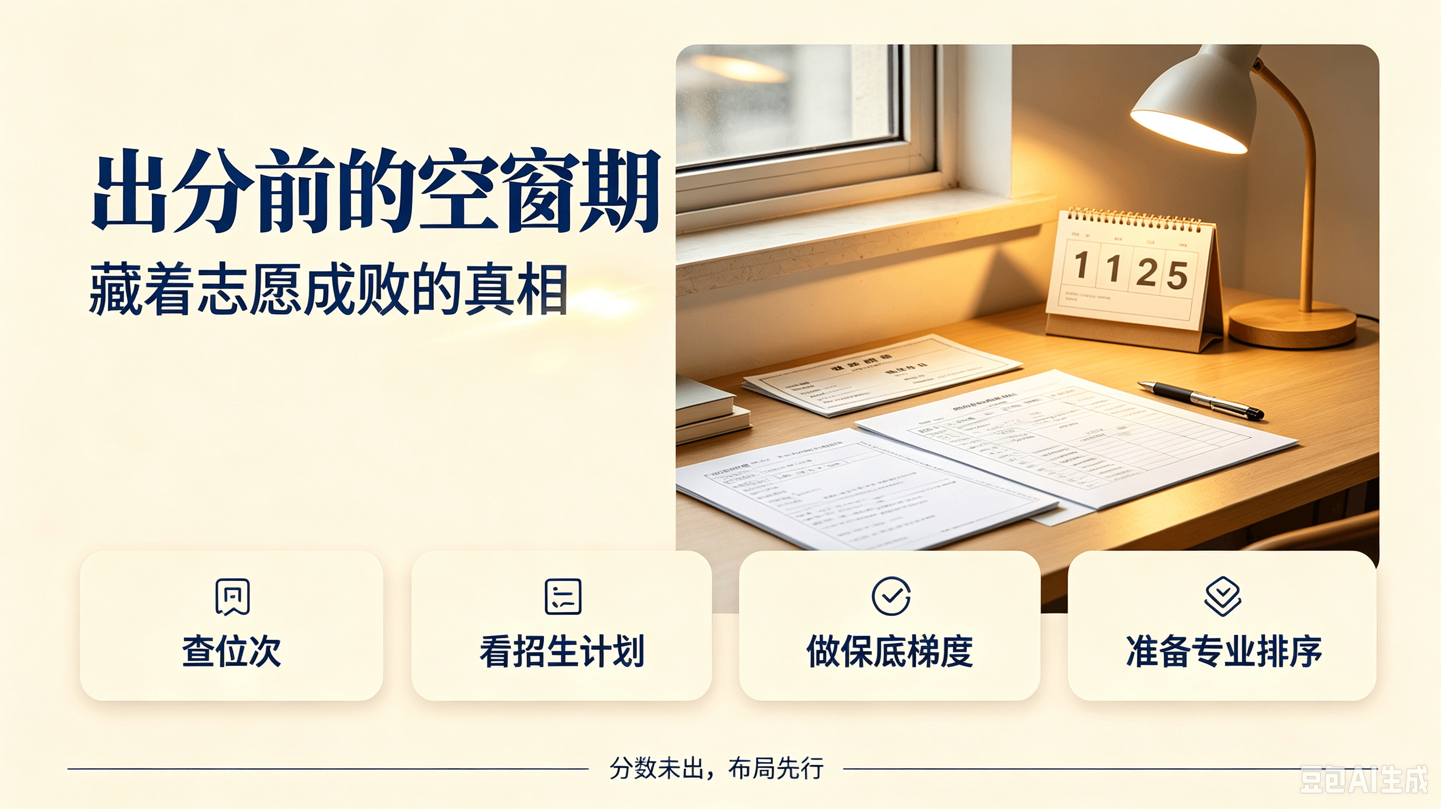 高考出分前的空窗期